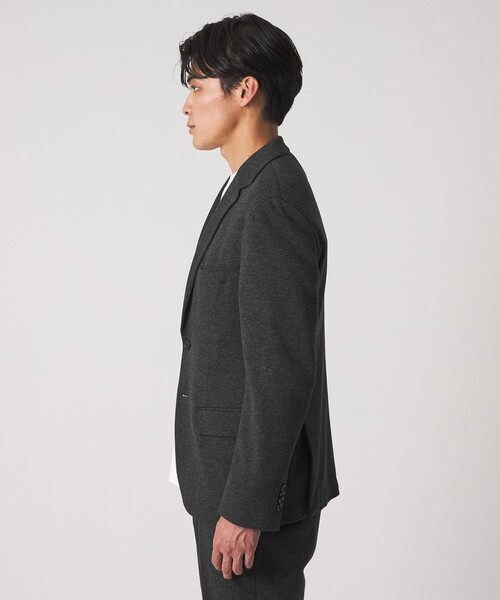 A DAY IN THE LIFE UNITED ARROWS(アデイインザライフユナイテッドアローズ)の「メランジ ジャージーツイル 2ボタンジャケット-セットアップ対応-<A DAY IN THE LIFE>(テーラードジャケット・メンズ・ダークグレー/ネイビー/ダークブラウン・S/L/XL/M)」の11枚目の写真