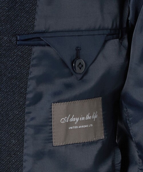 A DAY IN THE LIFE UNITED ARROWS(アデイインザライフユナイテッドアローズ)の「メランジ ジャージーツイル 2ボタンジャケット-セットアップ対応-<A DAY IN THE LIFE>(テーラードジャケット・メンズ・ダークグレー/ネイビー/ダークブラウン・S/L/XL/M)」の18枚目の写真