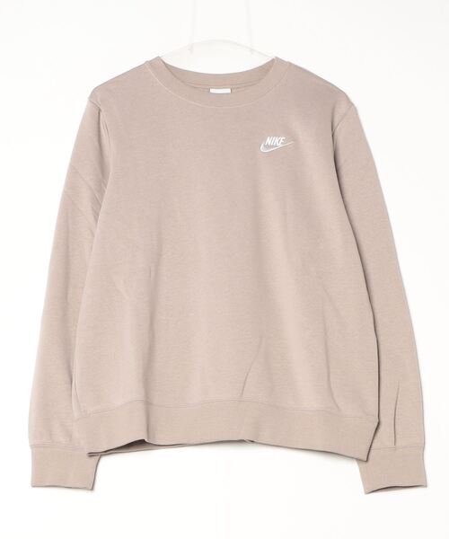 NIKE（ナイキ）の「ナイキ NIKE ナイキ  NSW クラブ STD フリース L/S クルー（スウェット・レディース・ブラウン/サックスブルー・S/M/L/XL）」の6枚目の写真