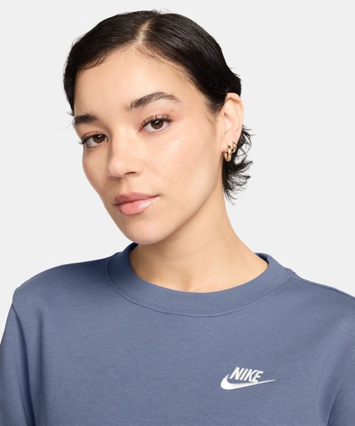 NIKE（ナイキ）の「ナイキ NIKE ナイキ  NSW クラブ STD フリース L/S クルー（スウェット・レディース・ブラウン/サックスブルー・S/M/L/XL）」の7枚目の写真