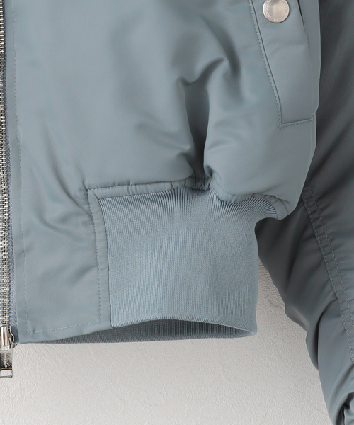 NACHE(ナチェ)の「【Geek Office / ギークオフィス】NACHE / ナチェ CROPPED BOMBER JACKET(MA-1・レディース・ブルー系その他/ボルドー/ブラック・SMALL)」の9枚目の写真