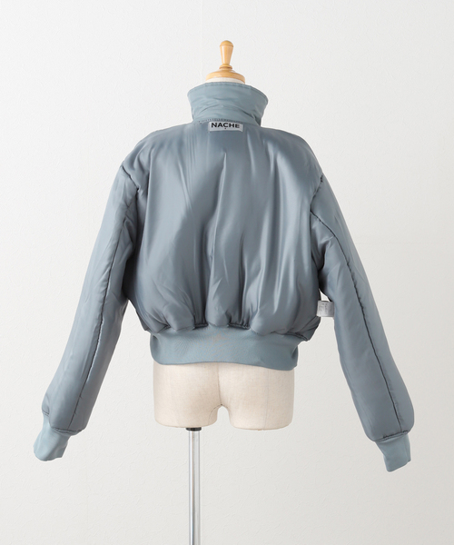 NACHE(ナチェ)の「【Geek Office / ギークオフィス】NACHE / ナチェ CROPPED BOMBER JACKET(MA-1・レディース・ブルー系その他/ボルドー/ブラック・SMALL)」の14枚目の写真