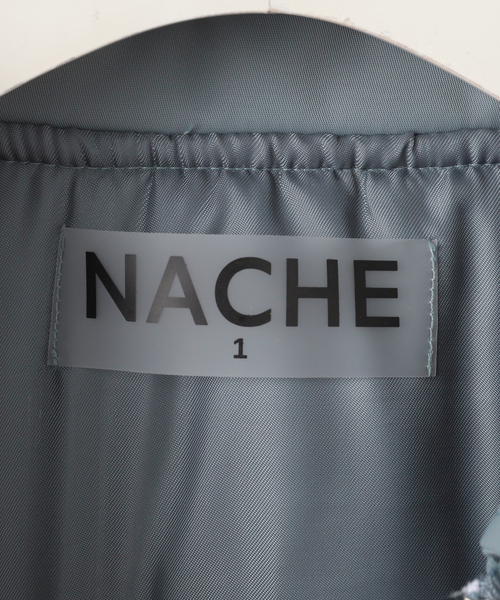 NACHE(ナチェ)の「【Geek Office / ギークオフィス】NACHE / ナチェ CROPPED BOMBER JACKET(MA-1・レディース・ブルー系その他/ボルドー/ブラック・SMALL)」の15枚目の写真