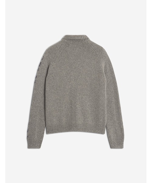 Maison Kitsune（メゾンキツネ）の「COLLEGE KNITTED WOOL JACKET（その他アウター・メンズ・グレー・L/M/S）」の2枚目の写真