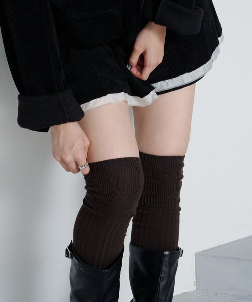 Kastane（カスタネ）の「リブハイソックス（ソックス/靴下・レディース・グレー/ブラウン・FREE）」の13枚目の写真