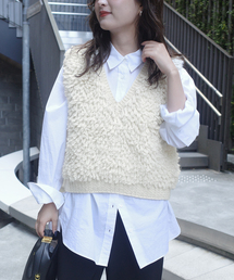 SLOBE IENA | NEPAL HAND KNIT SLOBE別注 ループニットベスト(ベスト)