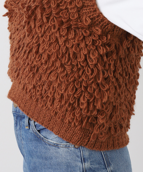 セール】NEPAL HAND KNIT SLOBE別注 ループニットベスト（ベスト