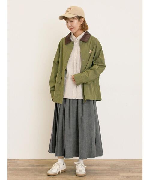 KELTY×Samansa Mos2】ハンティングジャケット（ノーカラージャケット