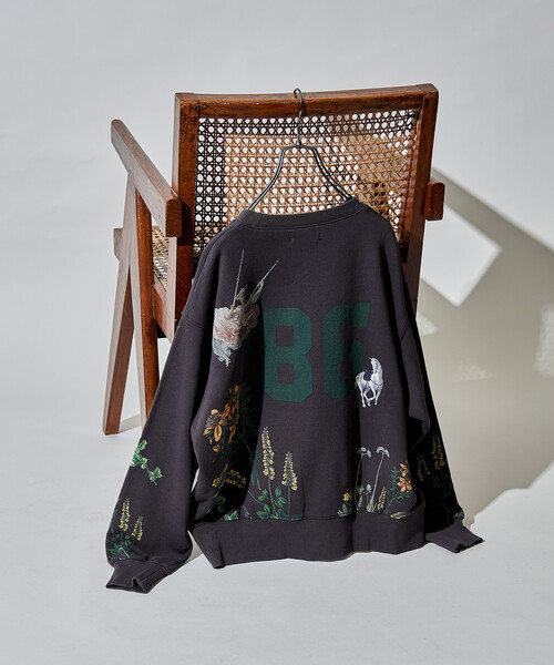 セール】ペイティング カレッジプリント スウェット（スウェット