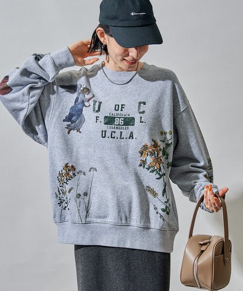 ペイティング カレッジプリント スウェット（スウェット）｜FREAK'S