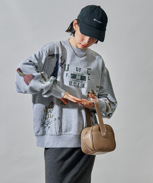 セール】ペイティング カレッジプリント スウェット（スウェット