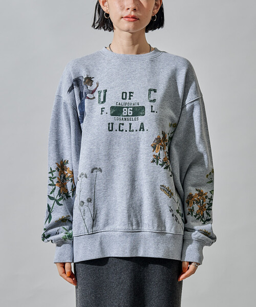 セール】ペイティング カレッジプリント スウェット（スウェット