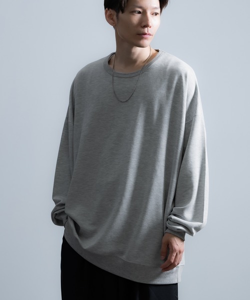 improves(インプローブス)の「リラックスフィット ビッグシルエット カットソー(Tシャツ/カットソー・メンズ・ブラウン/ダークグリーン/グリーン/杢グレー/チャコール/ワイン/ブラウン系/ブルーグレー/ネイビー/ベージュ/マスタード・FREE)」の3枚目の写真