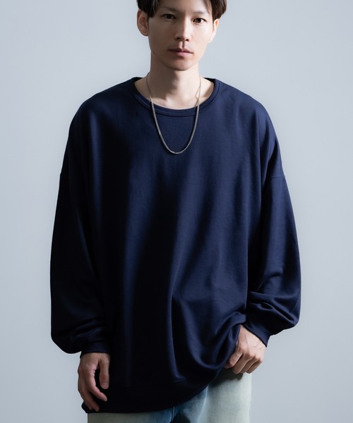 improves(インプローブス)の「リラックスフィット ビッグシルエット カットソー(Tシャツ/カットソー・メンズ・ブラウン/ダークグリーン/グリーン/杢グレー/チャコール/ワイン/ブラウン系/ブルーグレー/ネイビー/ベージュ/マスタード・FREE)」の9枚目の写真