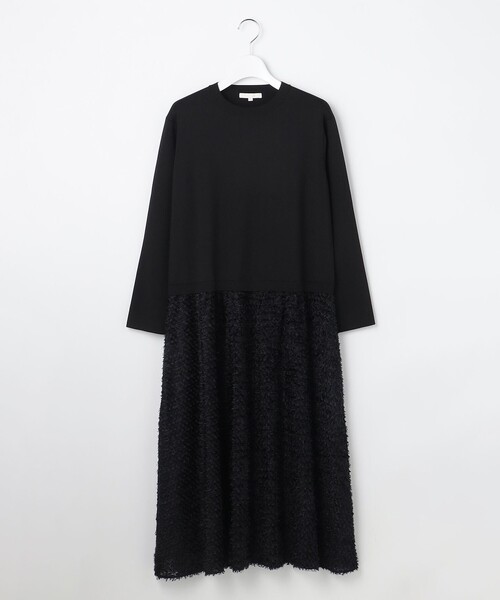 自由区(ジユウク)の「ジャカードコンビ ワンピース(ワンピース・レディース・ベージュ系/ブラック系・44)」の12枚目の写真