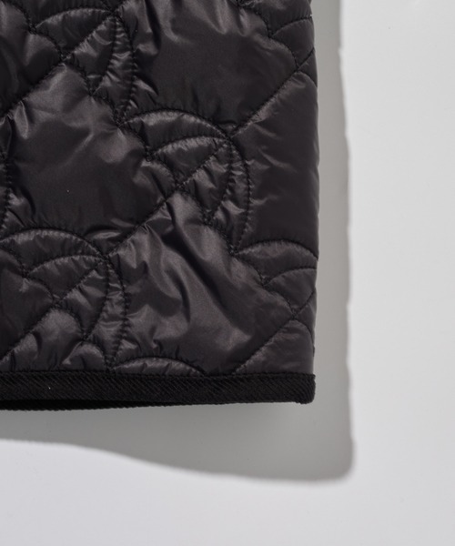 Arnold Palmer（アーノルドパーマー）の「アンブレラキルト ロングコート（ノーカラーコート・レディース・ブラック/ベージュ/カーキ・S/L/M）」の6枚目の写真