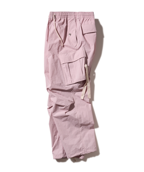 AECA（エイカ）の「CARGO PARACHUTE PANTS-PINK（スウェットパンツ・レディース・その他・MEDIUM/SMALL/LARGE）」の3枚目の写真