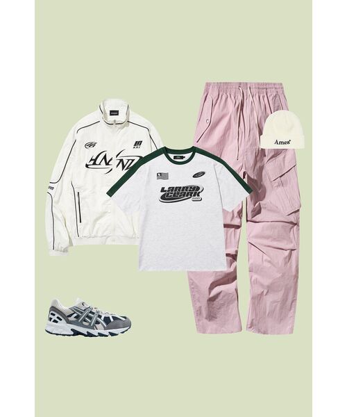AECA（エイカ）の「CARGO PARACHUTE PANTS-PINK（スウェットパンツ・レディース・その他・MEDIUM/SMALL/LARGE）」の2枚目の写真