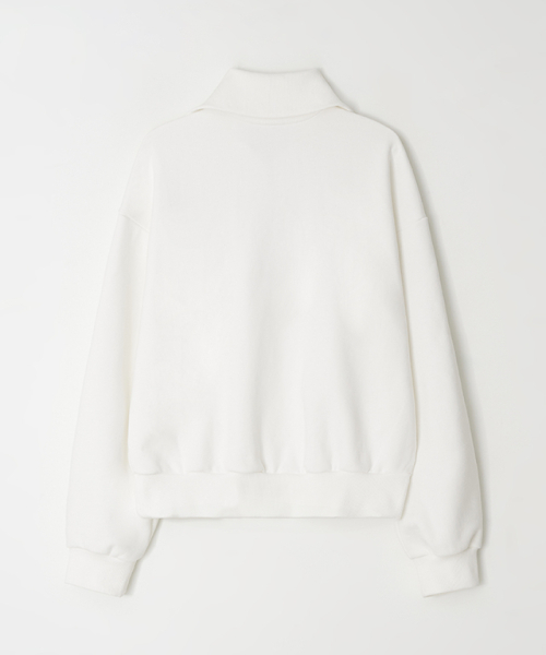 RONRON(ロンロン)の「STAR BUTTON PETIT APPLIQUE HALF ZIP UP SWEATSHIRTS WHITE(その他トップス・レディース・その他・FREE)」の2枚目の写真