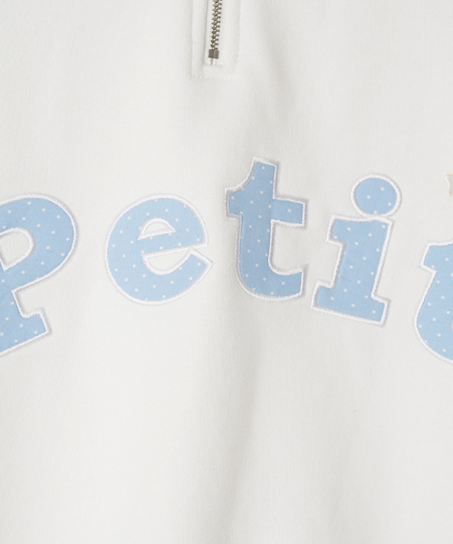 RONRON(ロンロン)の「STAR BUTTON PETIT APPLIQUE HALF ZIP UP SWEATSHIRTS WHITE(その他トップス・レディース・その他・FREE)」の5枚目の写真
