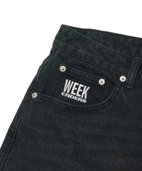 WKNDRS(ウィーキャンドース)の「ウォッシュドデニムショートパンツ(ブラック)(その他パンツ・レディース・その他・MEDIUM/LARGE/X-LARGE)」の4枚目の写真