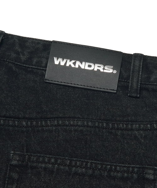 WKNDRS(ウィーキャンドース)の「ウォッシュドデニムショートパンツ(ブラック)(その他パンツ・レディース・その他・MEDIUM/LARGE/X-LARGE)」の6枚目の写真