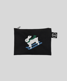 kittybunnypony（キティバニーポニー）の「Skiing Bunny Embroidery Pouch（ポーチ）」