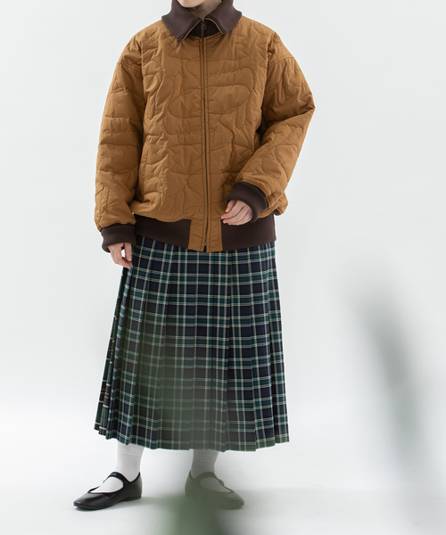 nop de nod(ノップドゥノッド)の「miscタータンプリーツスカート(スカート・レディース・ダークグリーン/レッド/ボルドー・M)」の17枚目の写真