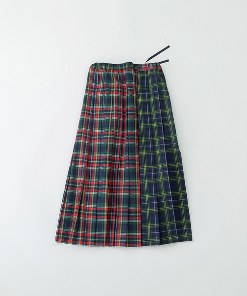 nop de nod(ノップドゥノッド)の「miscタータンプリーツスカート(スカート・レディース・ダークグリーン/レッド/ボルドー・M)」の20枚目の写真