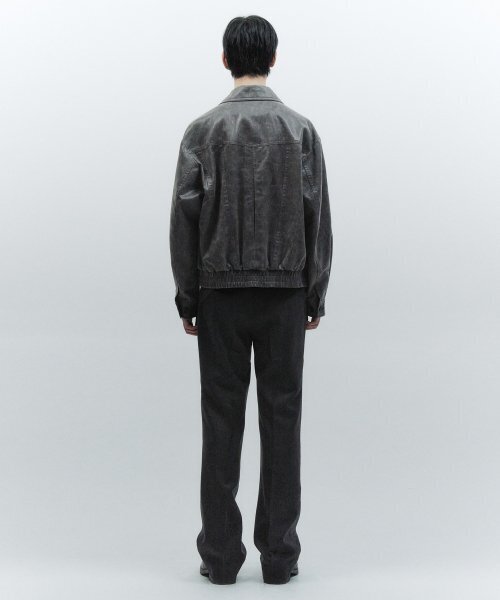 INSILENCE(インサイロンス)の「ベルト付きツーピンタックウールパンツ チャコール(スラックス・レディース・その他・LARGE/MEDIUM/SMALL)」の3枚目の写真