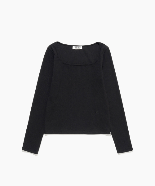 TTUDEMENT(トュードメント)の「SQUARE LONG SLEEVE TOP BLACK(Tシャツ/カットソー・レディース・その他・FREE)」の4枚目の写真