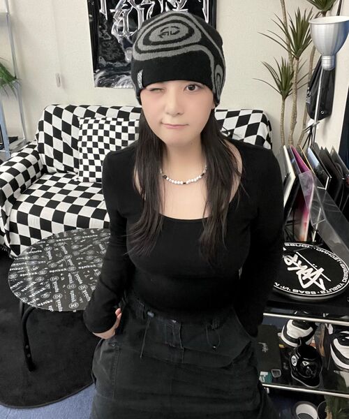 TTUDEMENT(トュードメント)の「SQUARE LONG SLEEVE TOP BLACK(Tシャツ/カットソー・レディース・その他・FREE)」の10枚目の写真