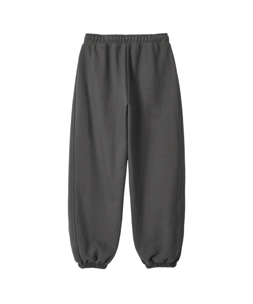 WOOALONG(ウアロン)の「Soft Touch Washed Balloon Wide Sweatpants - CHARCOAL(スウェットパンツ・レディース・チャコール・MEDIUM/LARGE/SMALL)」の2枚目の写真