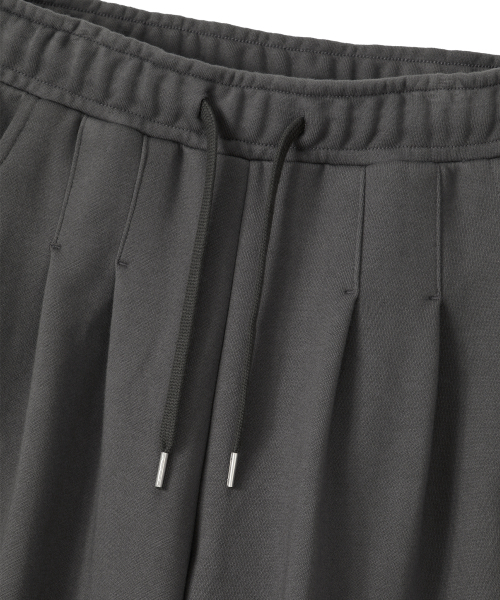 WOOALONG(ウアロン)の「Soft Touch Washed Balloon Wide Sweatpants - CHARCOAL(スウェットパンツ・レディース・チャコール・MEDIUM/LARGE/SMALL)」の4枚目の写真