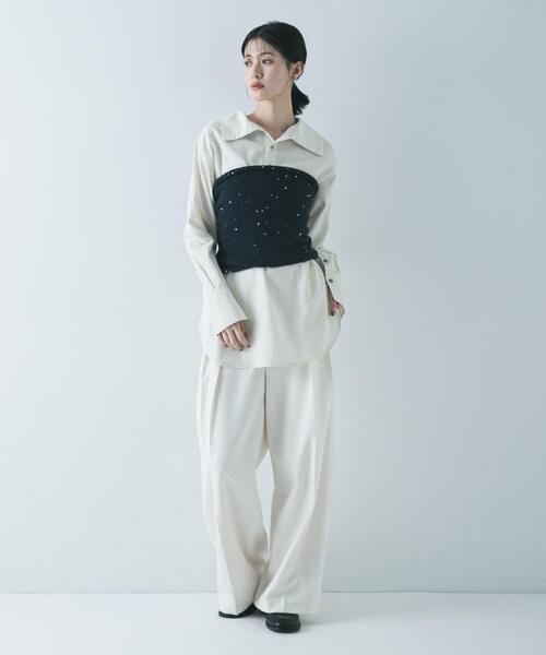 URBAN RESEARCH(アーバンリサーチ)の「スパンコールモヘヤチューブトップ(チューブトップ・レディース・ネイビー/オフホワイト・FREE)」の17枚目の写真