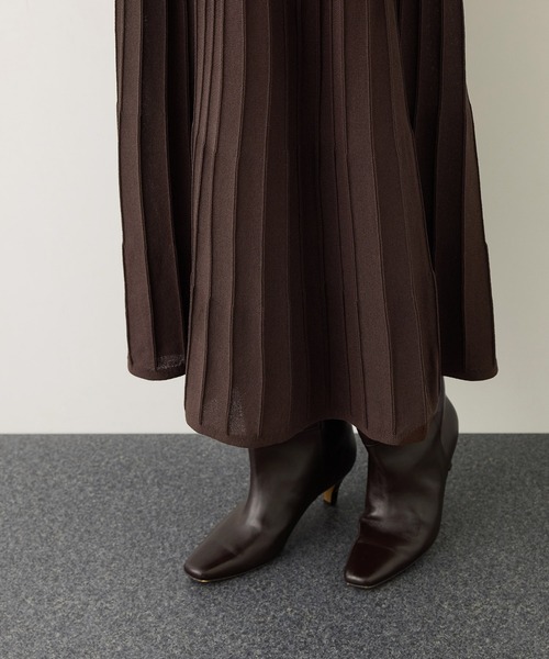 ROPE'（ロペ）の「パールボタンポロニットワンピース/イージーケア（ドレス・レディース・ブラウン系その他/ネイビー・FREE）」の19枚目の写真