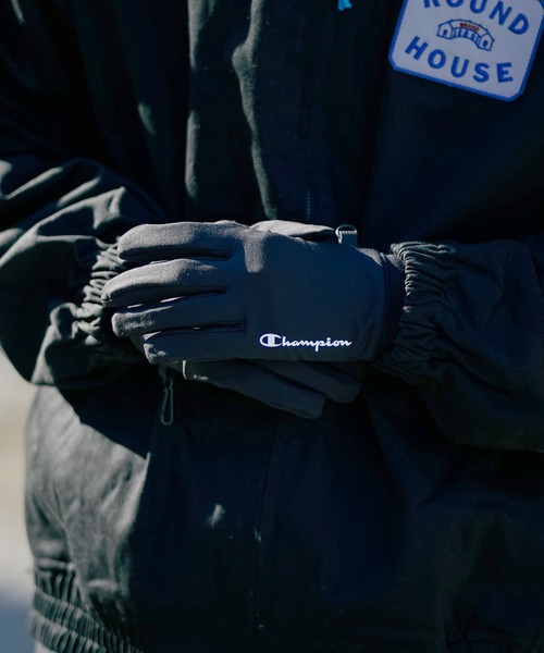 Champion（チャンピオン）の「【CHAMPION/チャンピオン】ストレッチグローブ（手袋・メンズ・チャコールグレー/ブラック・FREE）」の4枚目の写真