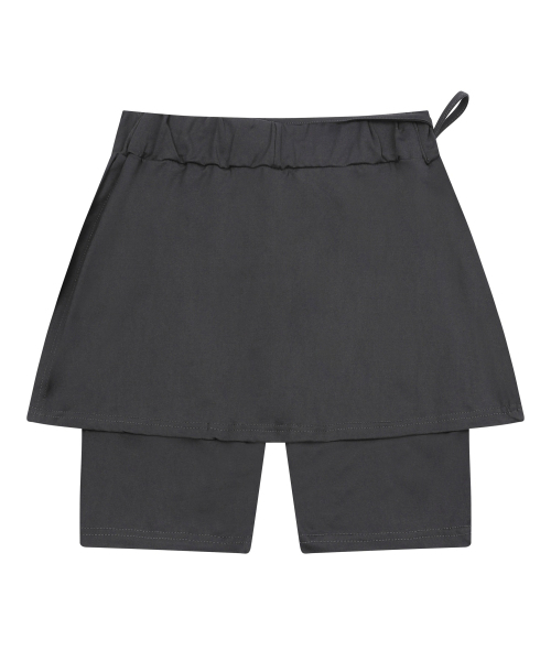 MUCENT(ムセント)の「スヌービツーインワンサイドスリットスカートショーツ (2カラー)(その他パンツ・レディース・ブラック/チャコール・FREE)」の6枚目の写真