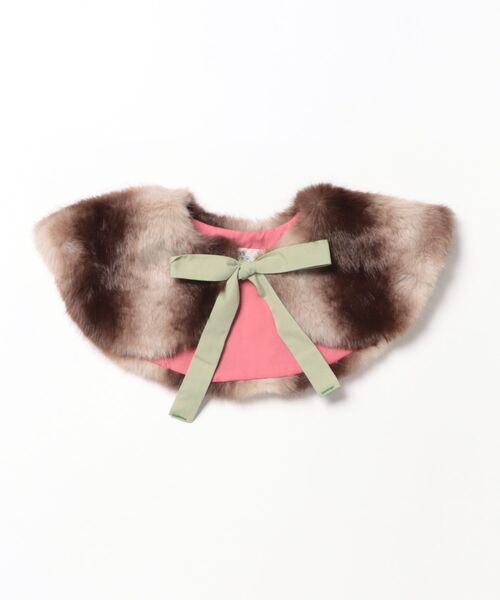 MARKEY'S(マーキーズ)の「MIXフェイクファーツケエリ(kids100cm~大人)(付け襟・キッズ・ブラウン/キャメル/ライトブルー・FREE)」の1枚目の写真