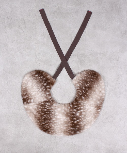 MARKEY'S(マーキーズ)の「MIXフェイクファーツケエリ(kids100cm~大人)(付け襟・キッズ・ブラウン/キャメル/ライトブルー・FREE)」の8枚目の写真