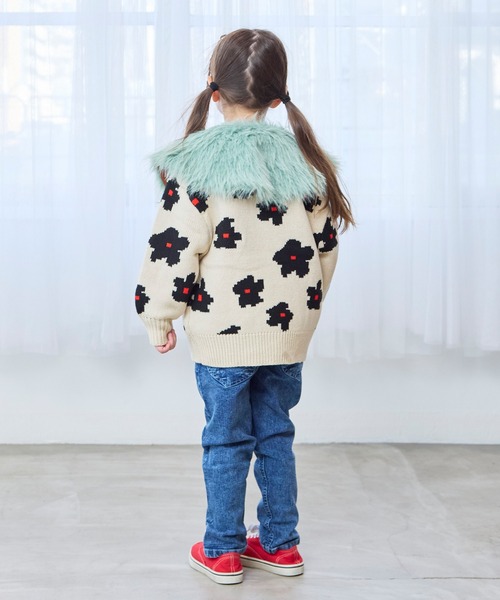 MARKEY'S(マーキーズ)の「MIXフェイクファーツケエリ(kids100cm~大人)(付け襟・キッズ・ブラウン/キャメル/ライトブルー・FREE)」の10枚目の写真