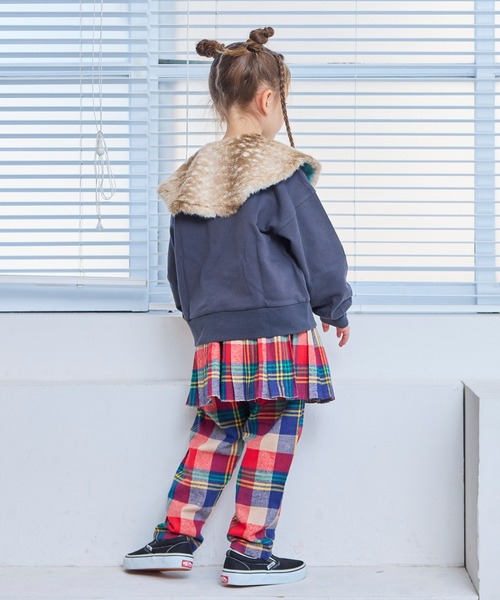 MARKEY'S(マーキーズ)の「MIXフェイクファーツケエリ(kids100cm~大人)(付け襟・キッズ・ブラウン/キャメル/ライトブルー・FREE)」の15枚目の写真