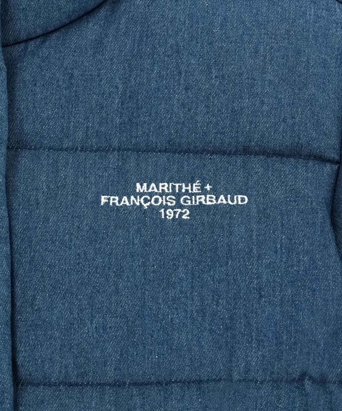MARITHE + FRANCOIS GIRBAUD(マリテフランソワジルボー)の「W DENIM CROP DOWN JACKET(ダウンジャケット/コート・レディース・ブルー・SMALL/MEDIUM)」の4枚目の写真