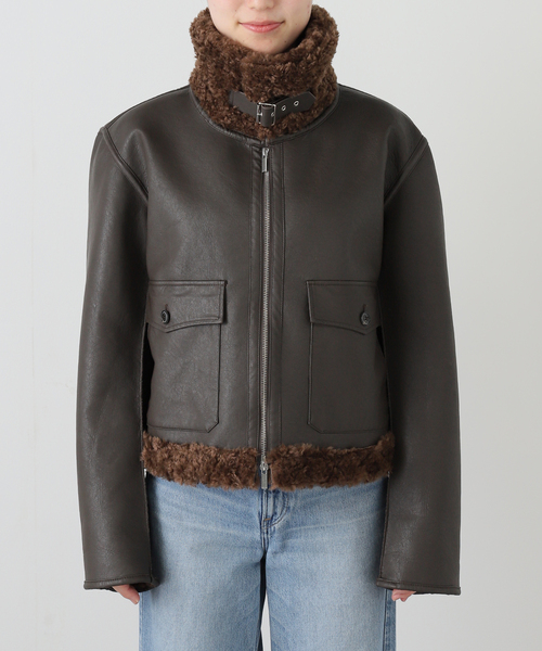 セール】フェイクムートンフライトジャケット（その他アウター