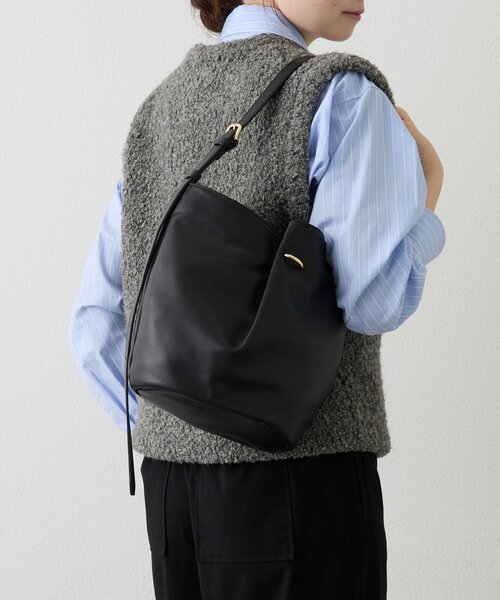 セール】ツイードスカーフ付きレザー2WAYショルダーバッグ（ショルダー