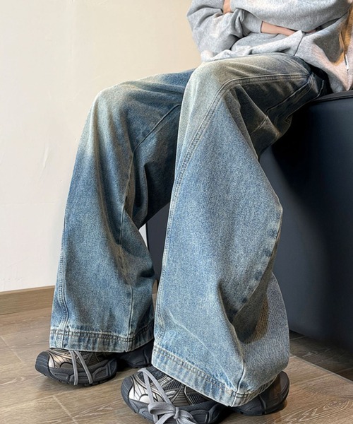 REBALANCE(リバランス)の「レトロワイドデニムパンツ(デニムパンツ・メンズ・A・MEDIUM/LARGE/X-LARGE)」の5枚目の写真