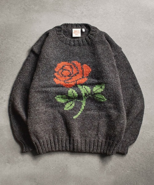 ROSE BUD（ローズバッド）の「(HAVE A GRATEFUL DAY)ROSE KNIT CREW