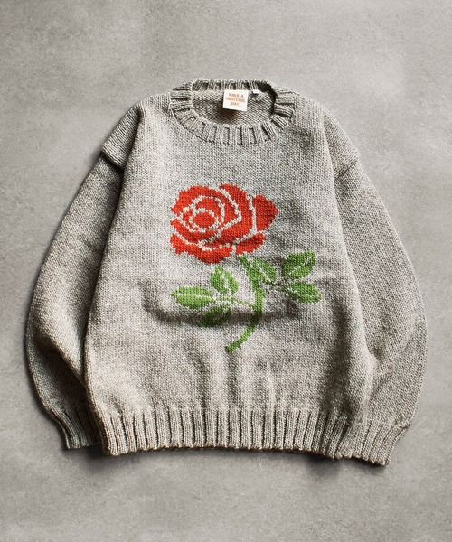 セール】(HAVE A GRATEFUL DAY)ROSE KNIT CREW（ニット/セーター