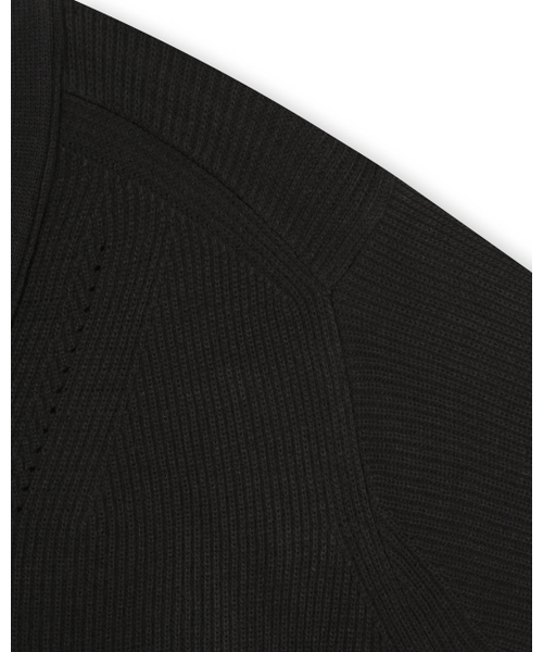 BESLOW（ビースロー）の「[ビスローXファッションチューブ削型]V NECK SHORT CARDIGAN BLACK（カーディガン/ボレロ・レディース・その他・SMALL/MEDIUM/LARGE）」の3枚目の写真