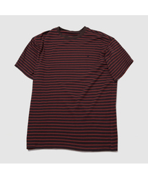 SOME PLACE（サムプレイス）の「Color block stripe embroidery round neck overfit short sleeve t-shirt_ 3COLOR（Tシャツ/カットソー）」